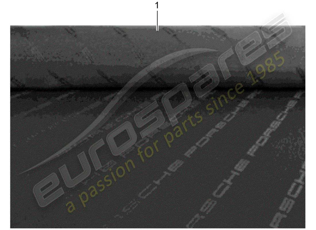 porsche 2010 (accessories) asiento delantero - piezas individuales - tela esquema de piezas