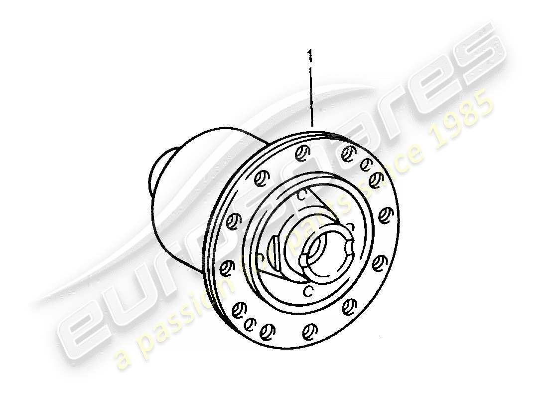 porsche 1994 (993) diferencial de deslizamiento limitado diagrama de piezas