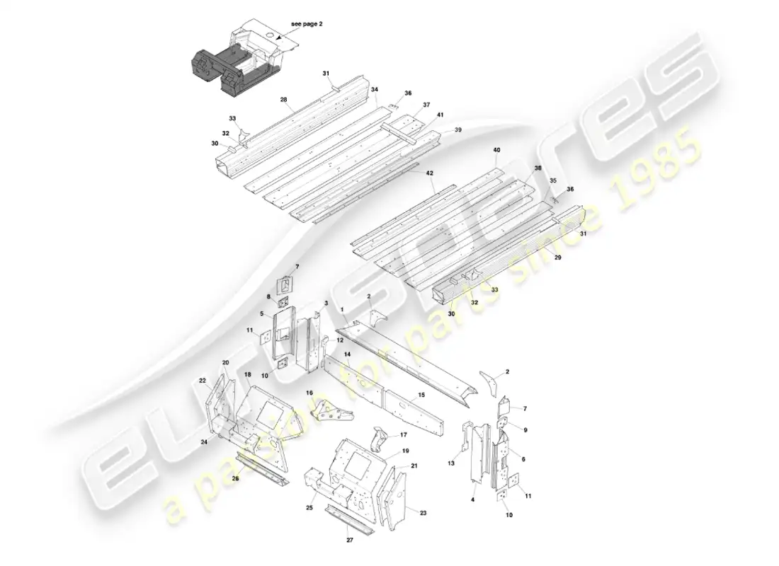 aston martin vanquish (2007) underbody1 diagrama de piezas