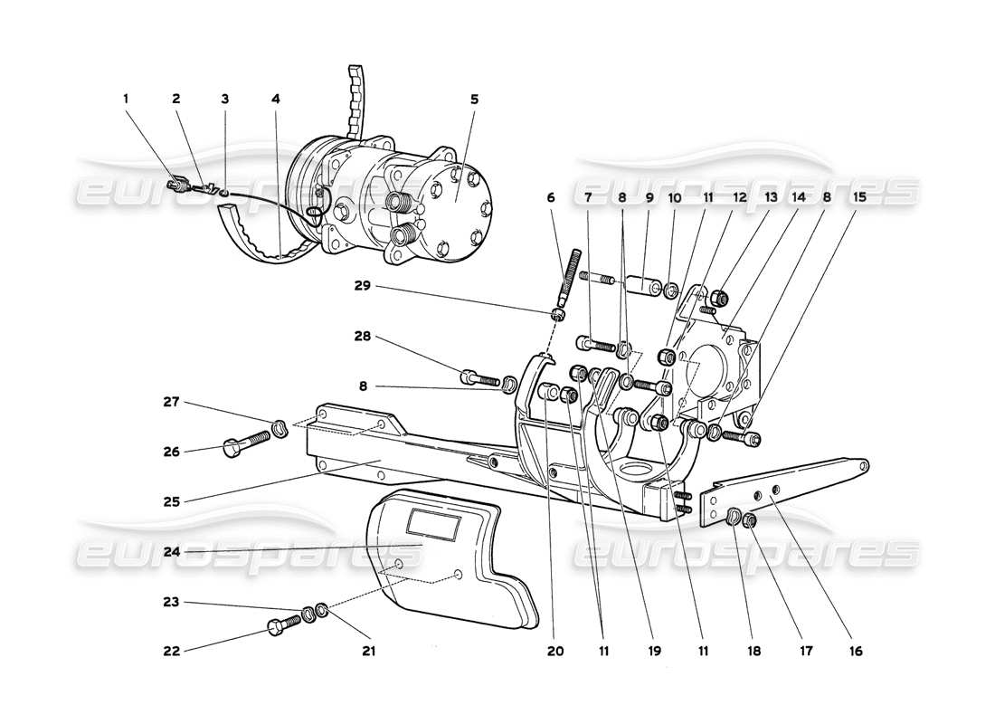 lamborghini diablo 6.0 (2001) diagrama de piezas de control de clima