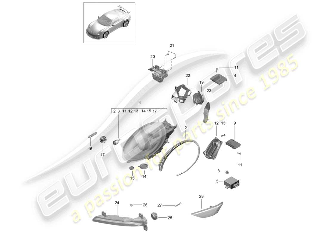 diagrama de pieza que contiene el número de pieza 99163196563