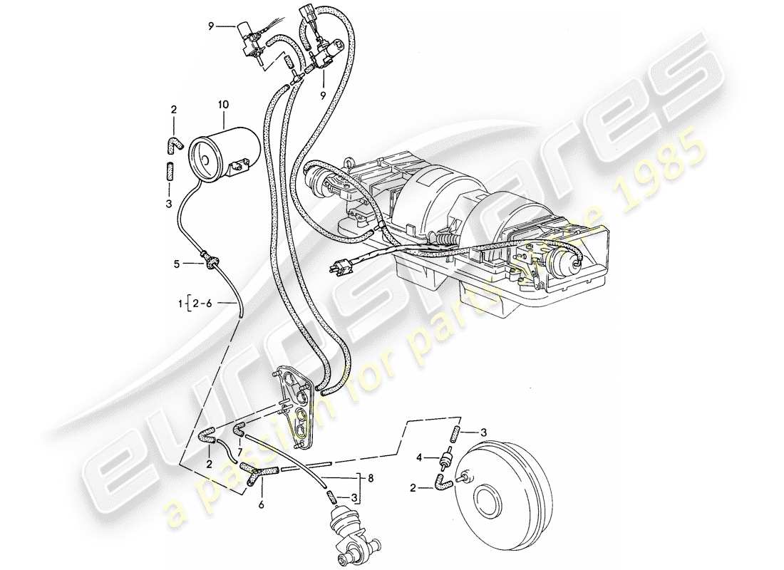 un diagrama de piezas del catálogo de piezas porsche 1994 (968)