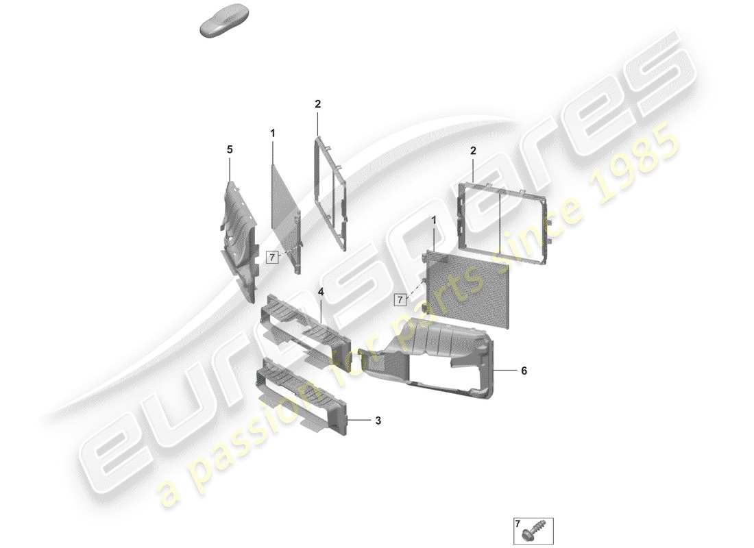 diagrama de pieza que contiene el número de pieza paf008437