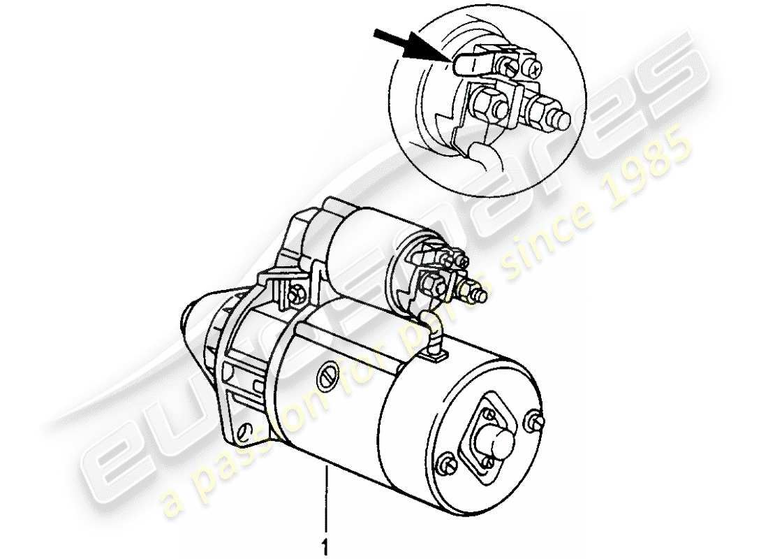 un diagrama de piezas del catálogo de piezas porsche 2011 (refurbished and exchange catalogue)