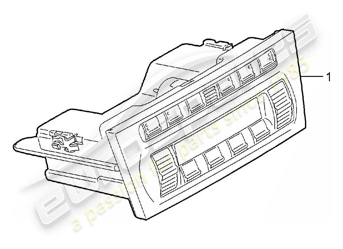 porsche 2007 (987 boxster) interruptor de control diagrama de piezas