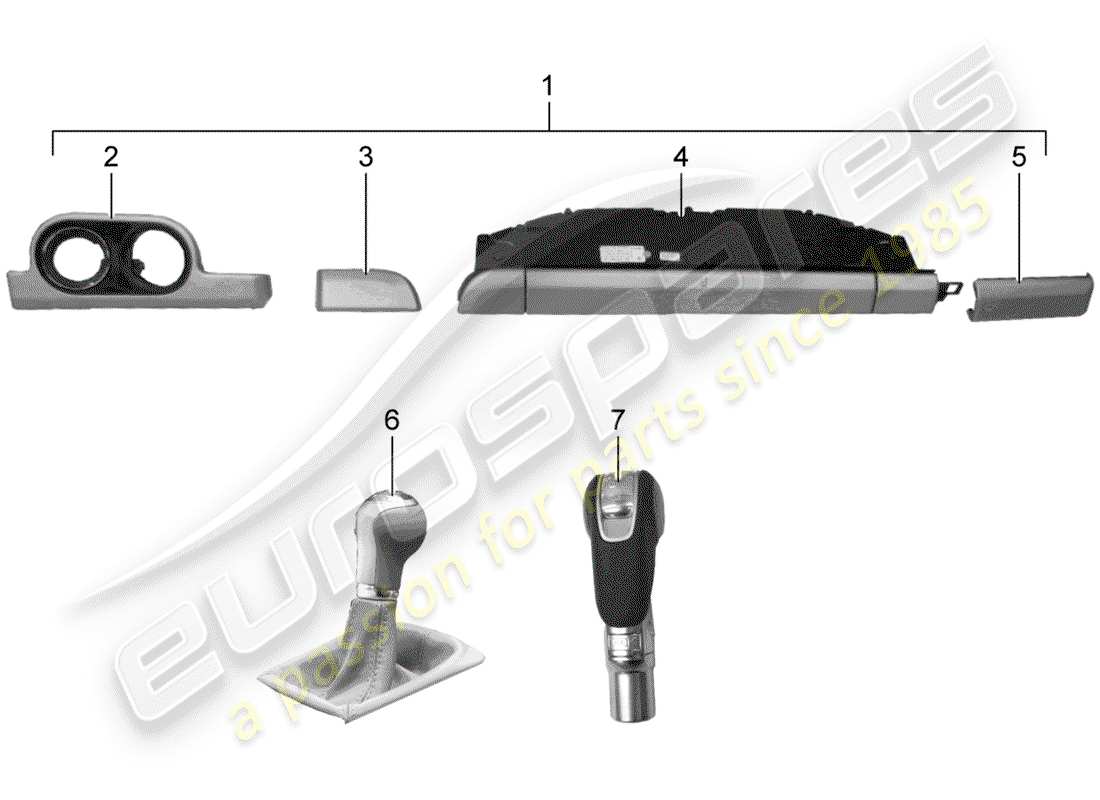 porsche 2018 (tequipment 98x/99x) kit de instalación diagrama de piezas