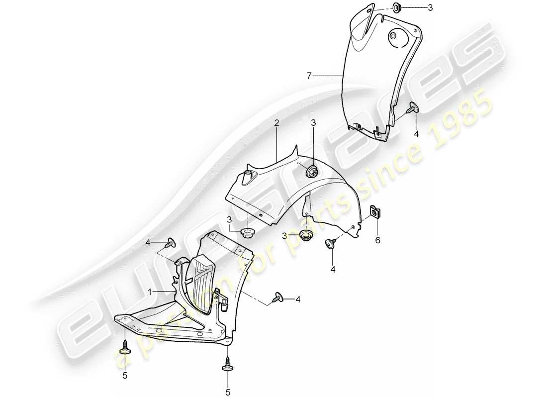 porsche 2012 (997-2) adornos diagrama de piezas