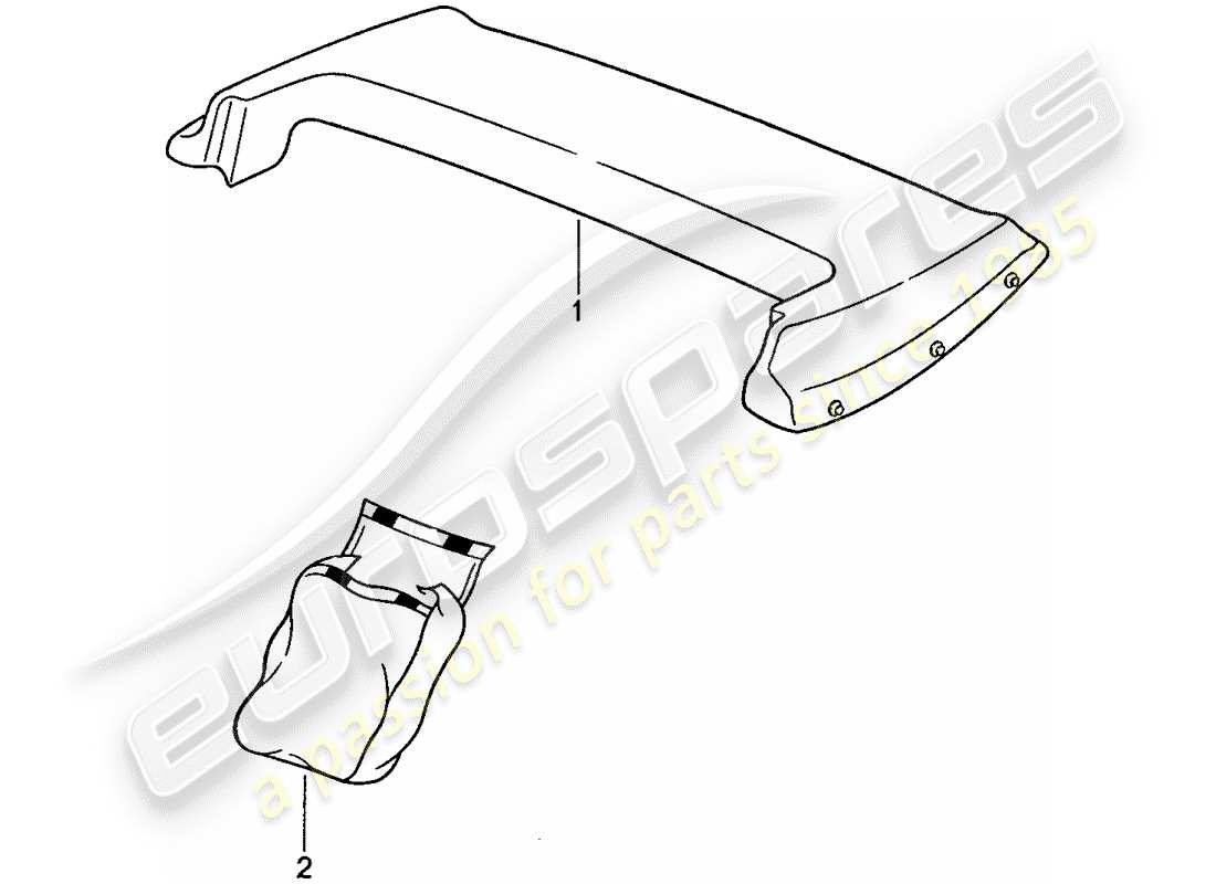 porsche 1990 (944) cubre botas diagrama de piezas