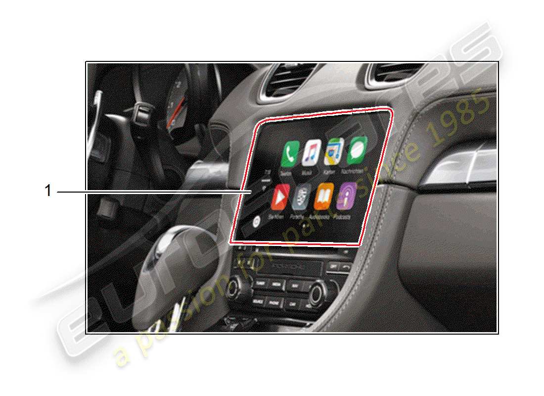 porsche 2013 (tequipment 98x/99x) kit de instalación diagrama de piezas