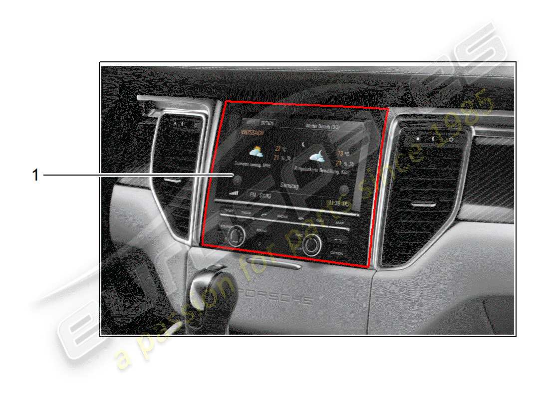 porsche 2016 (tequipment macan) kit de instalación diagrama de piezas