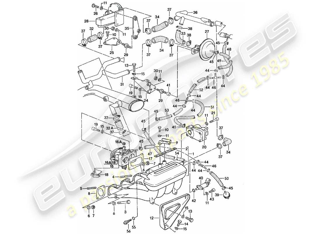 porsche 1981 (924) k-jetronic - 3 diagrama de piezas