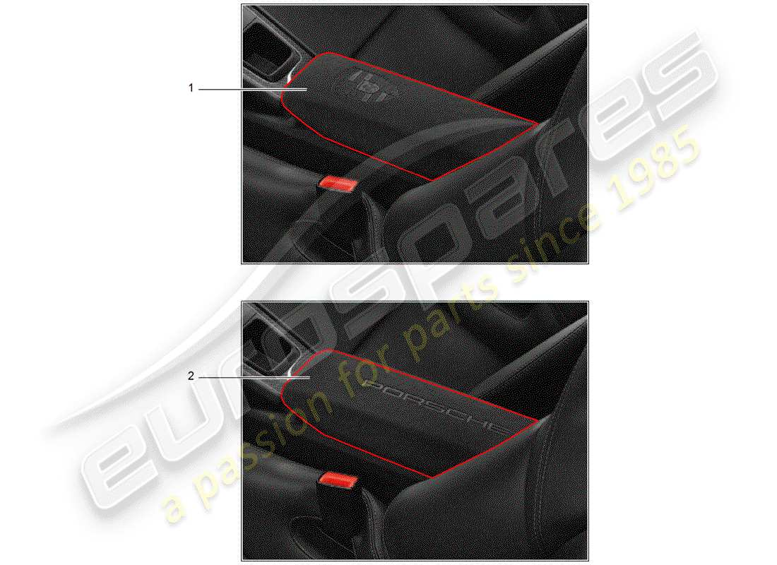 porsche 2013 (tequipment 98x/99x) cubrir diagrama de piezas