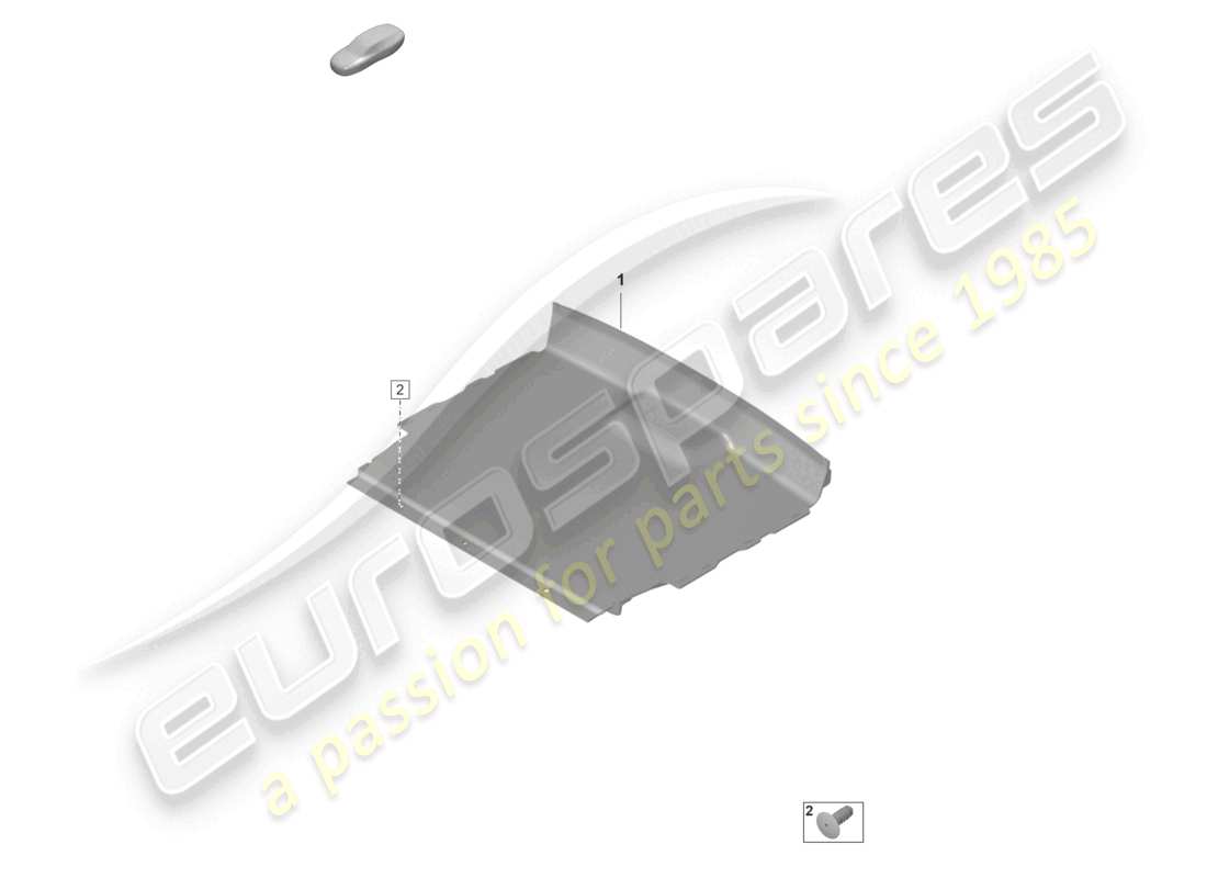porsche 2019 (992-1) área de almacenamiento de la capota convertible diagrama de piezas
