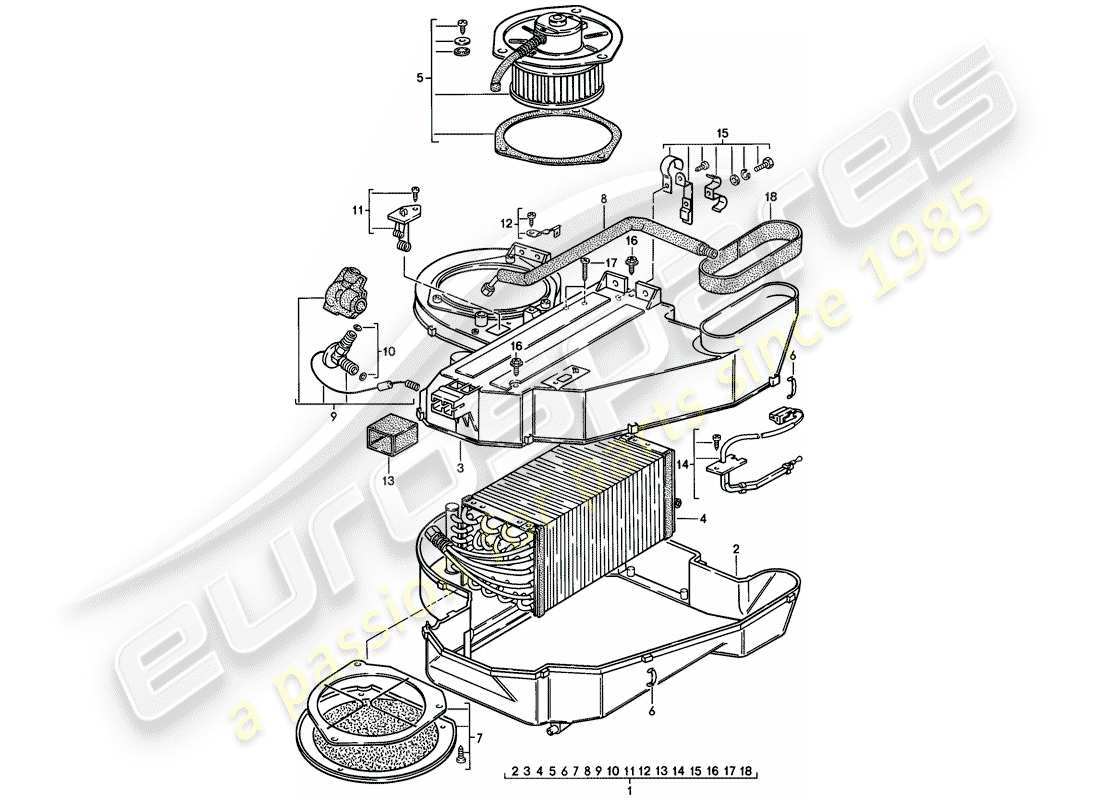 porsche 1976 (924) aire acondicionado - d - mj 1979>> - mj 1979 diagrama de piezas