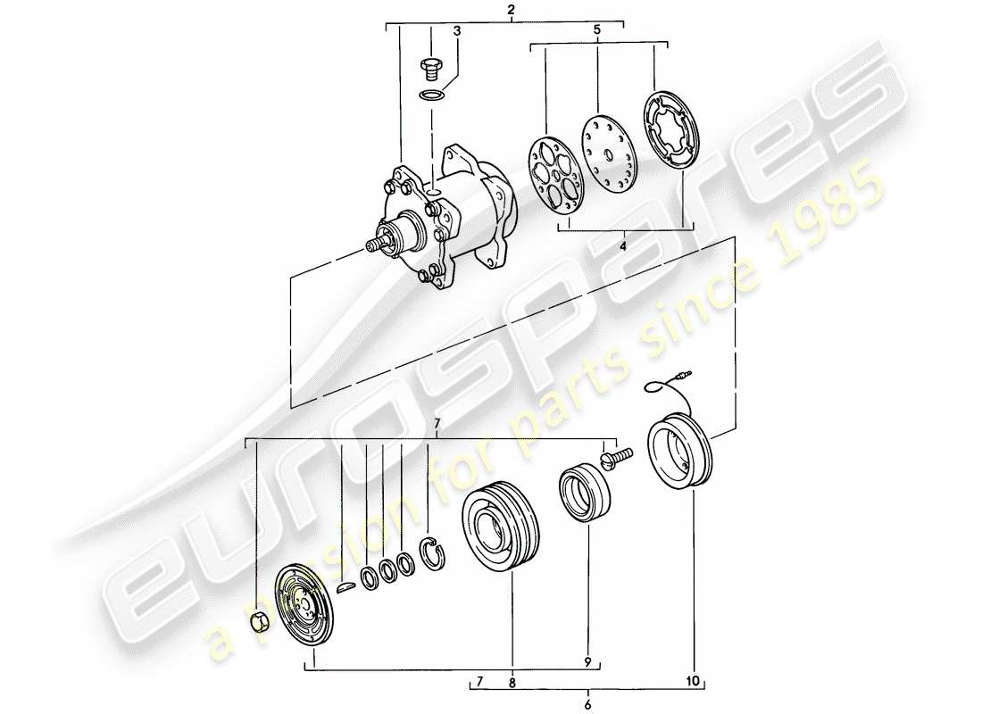 porsche 1978 (924) compresor - d >> - mj 1978 diagrama de piezas
