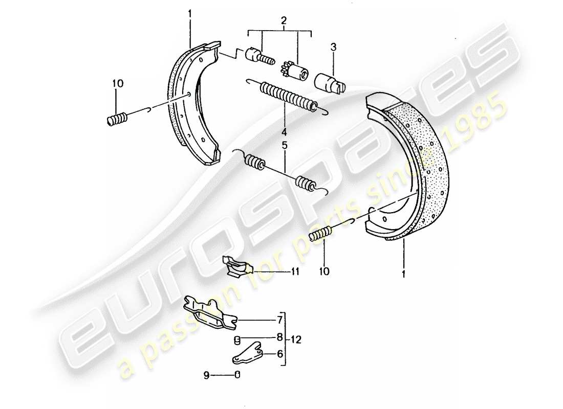 porsche 2003 (996) freno de mano diagrama de piezas