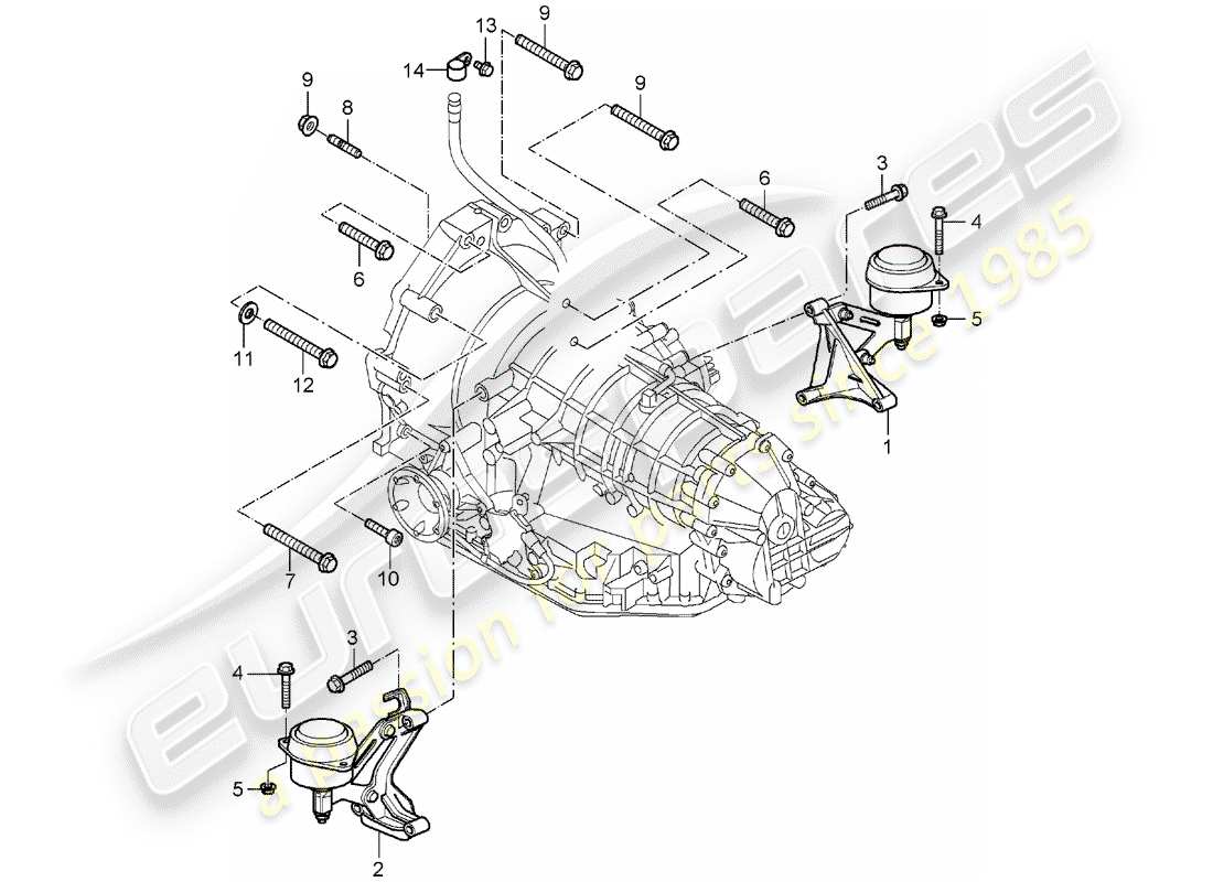 porsche 2008 (987 boxster) diagrama de piezas tiptronic