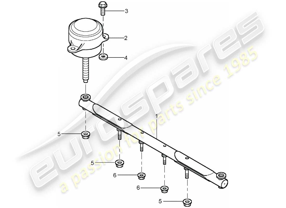 porsche 2005 (carrera gt) suspensión de la transmisión diagrama de piezas