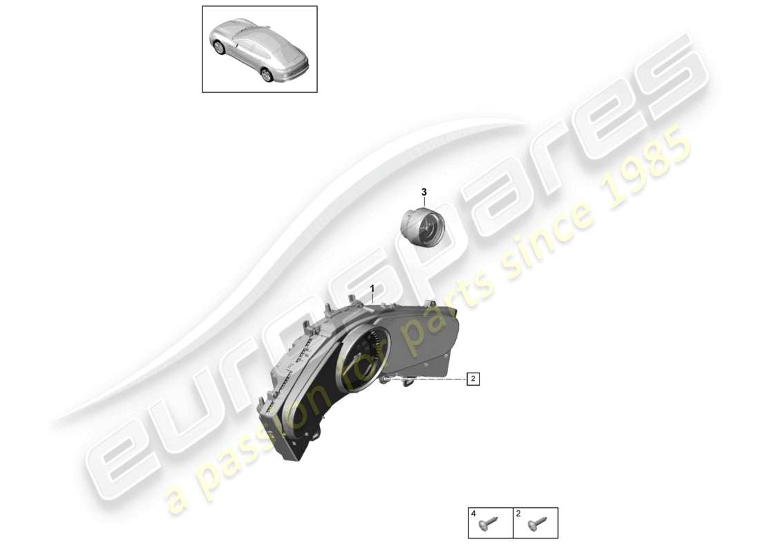 porsche 2019 (panamera 971-1) cronómetro combinado d - 24.06.2019>> diagrama de piezas
