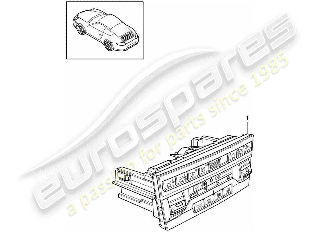 porsche 2012 (997-2) interruptor de control diagrama de piezas