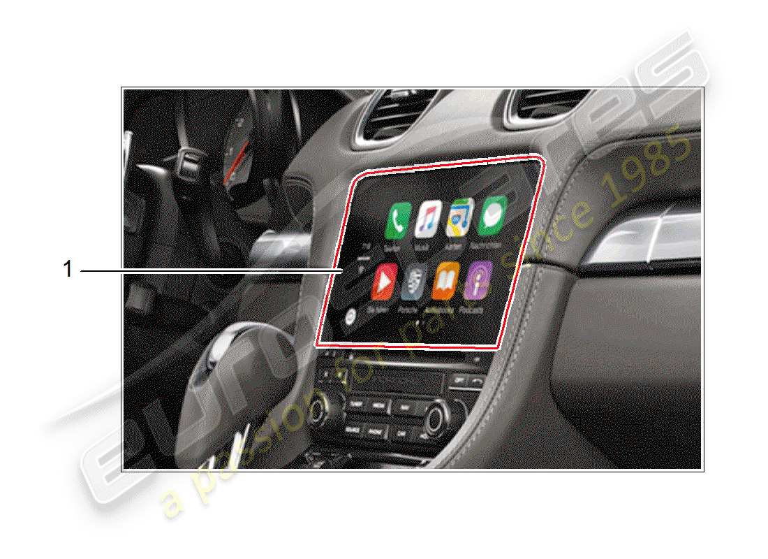 porsche 2016 (tequipment macan) kit de instalación diagrama de piezas