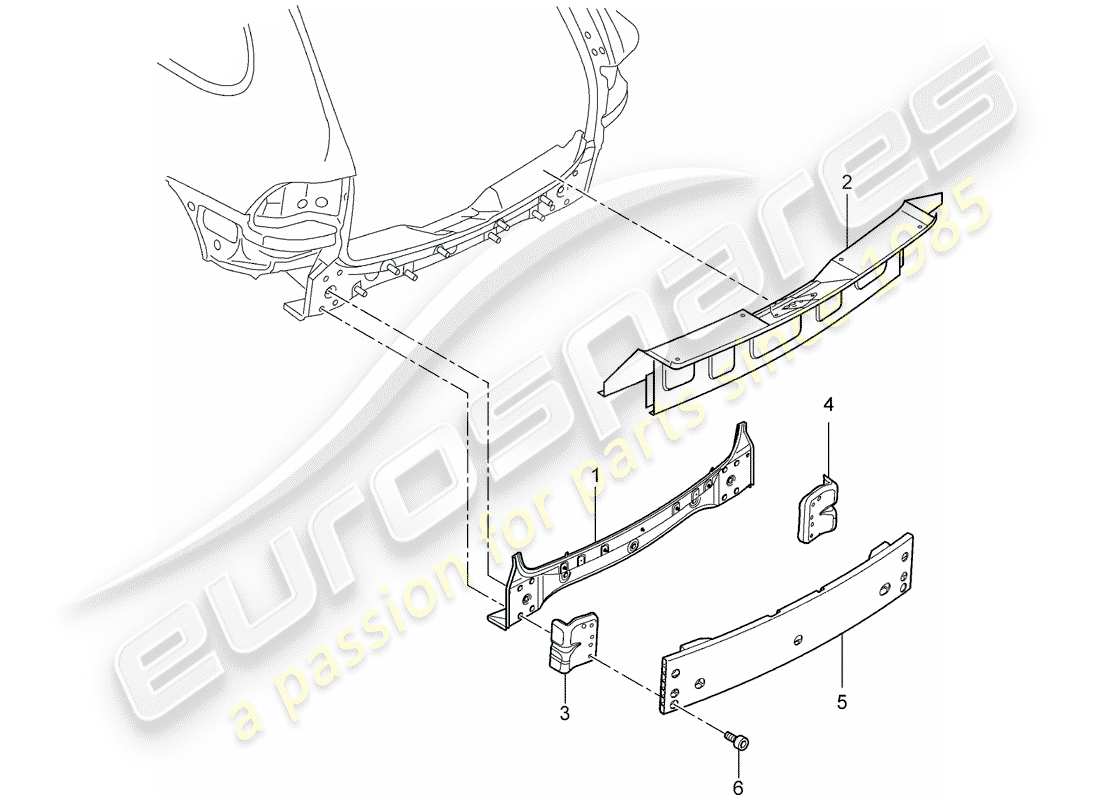 porsche 2016 (cayenne e2 92a) diagrama de piezas del extremo trasero
