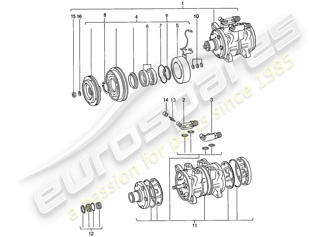 porsche 1976 (924) compresor - d - mj 1979>> - mj 1979 diagrama de piezas
