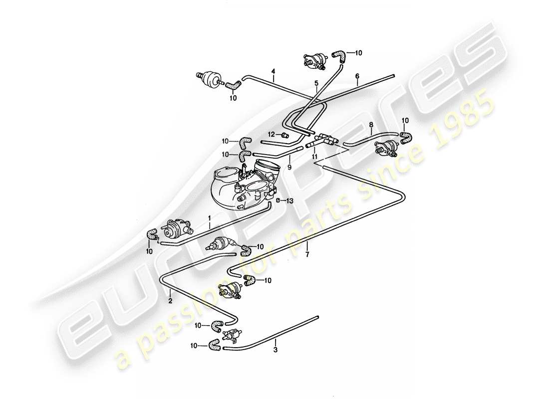porsche 1994 (928) lh-jetronic - 3 diagrama de piezas