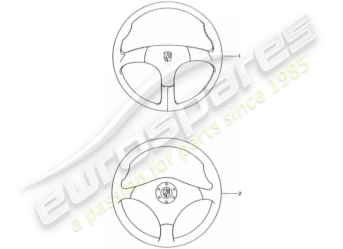 porsche 2012 (tequipment) volante deportivo diagrama de piezas