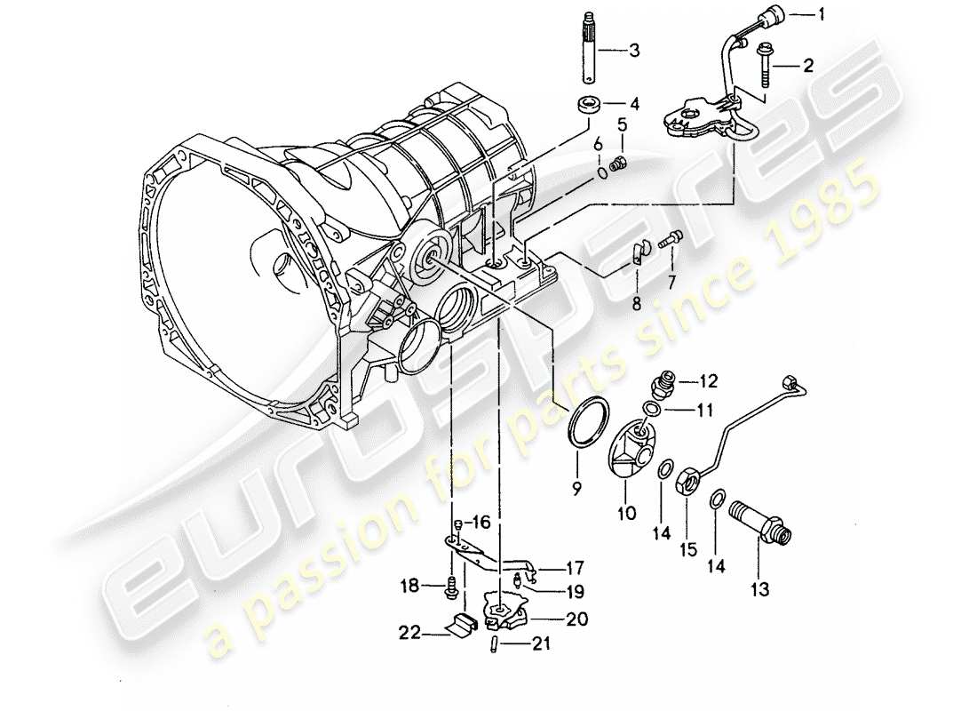 porsche 1994 (968) tiptronic - interruptor selector diagrama de piezas