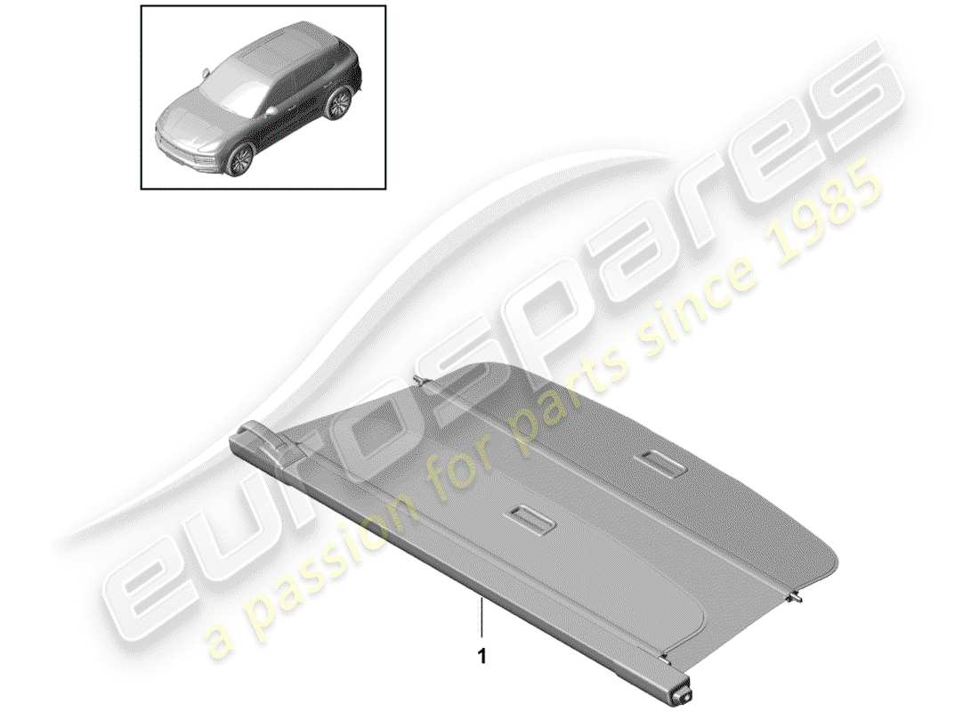 porsche 2020 (cayenne e3 9ya/9yb) cubrir diagrama de piezas
