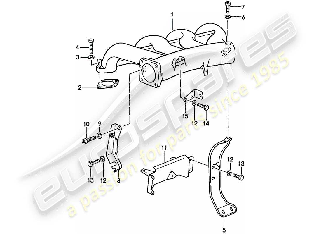 porsche 1986 (944) l-jetronic - 4 diagrama de piezas