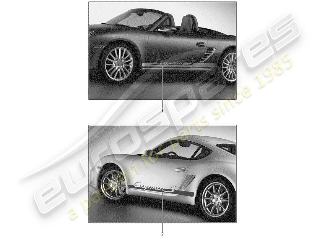 porsche 2012 (tequipment) diagrama de piezas de la lámina recortadora