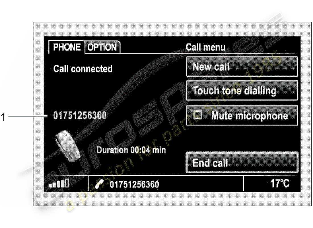 porsche 2013 (tequipment cayenne) kit de instalación diagrama de piezas