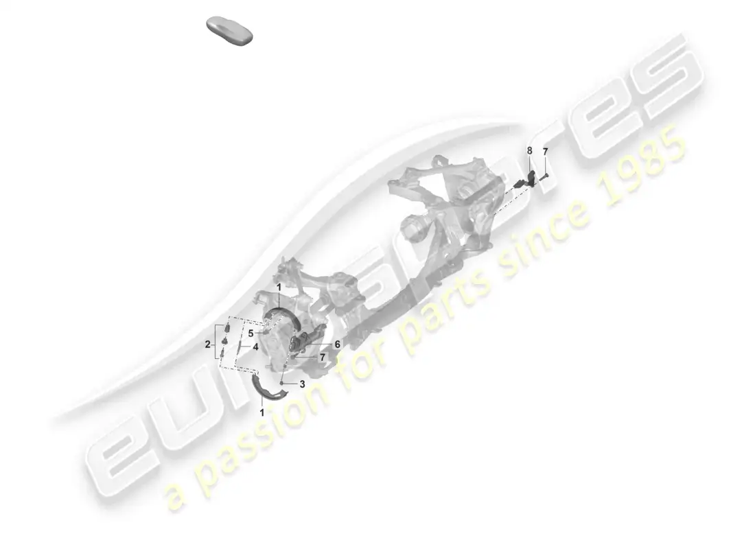 porsche 2022 (992-1 gt3/rs/st) freno de estacionamiento d - 29.11.2021>>para caja de cambios automática diagrama de piezas