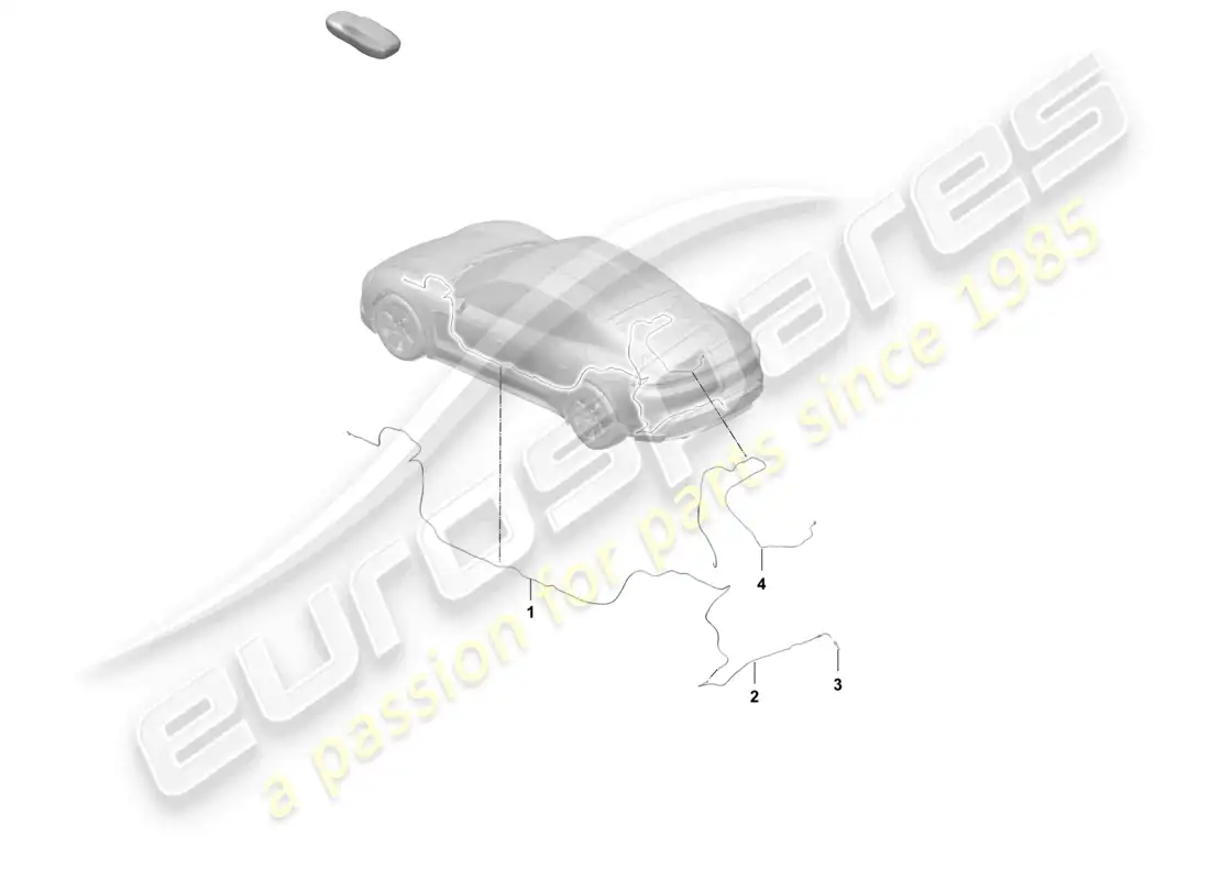 porsche 2025 (taycan 9j1-2) tubería/manguera cámara de marcha atrás limpiaparabrisas trasero diagrama de piezas