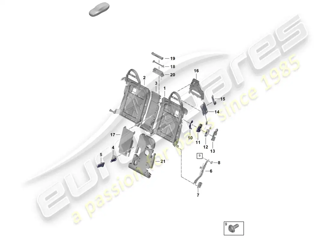 diagrama de pieza que contiene el número de pieza 976886165 sv0