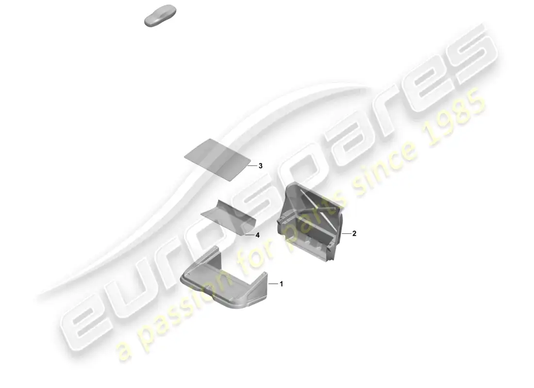 porsche 2025 (taycan 9j1-2) revestimiento del asiento trasero - asiento trasero diagrama de piezas