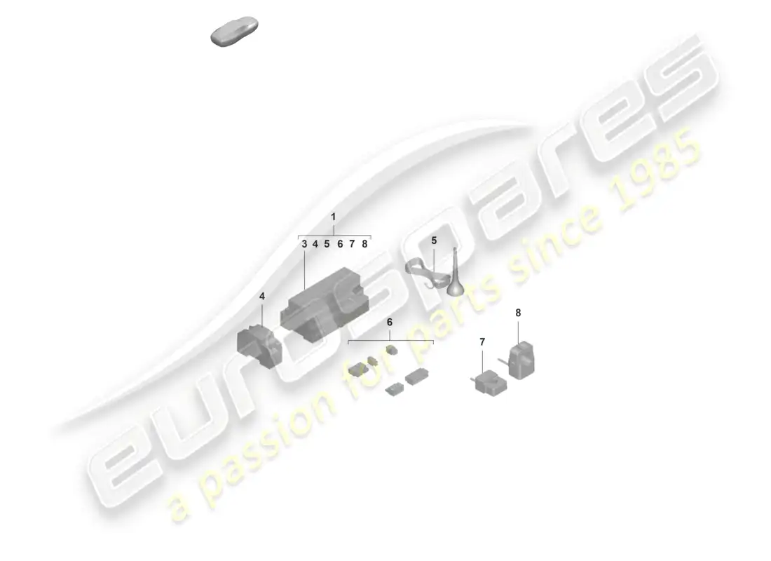 porsche 2022 (taycan 9j1-1) estación de carga pagina de inicio energy manager (hem) diagrama de piezas