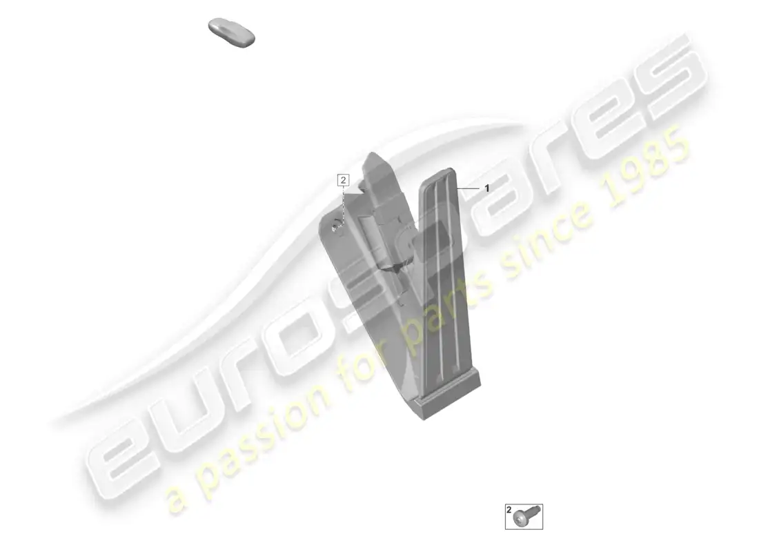 porsche 2022 (992-1 gt3/rs/st) diagrama de piezas del control del acelerador del pedal del acelerador
