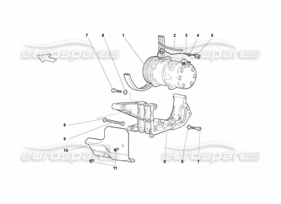 lamborghini murcielago lp670 sistema de aire acondicionado diagrama de piezas