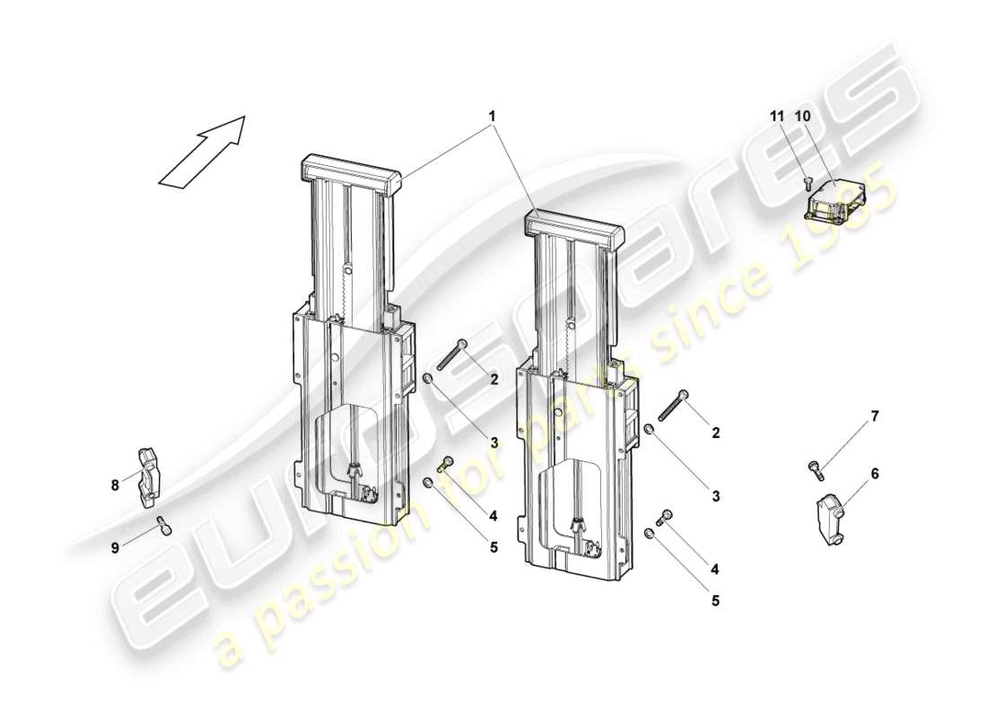 lamborghini murcielago roadster (2005) protección contra sobrerollo diagrama de piezas