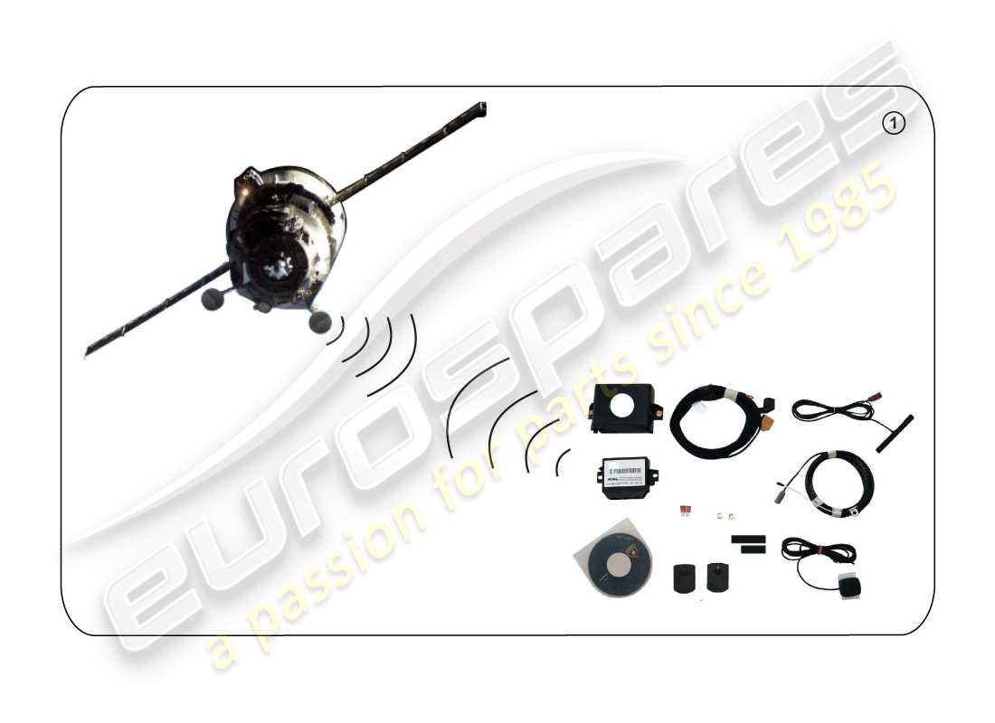 lamborghini huracan lp610-4 avio (accessories) installation kit for mobile navigation system -gps- part diagram