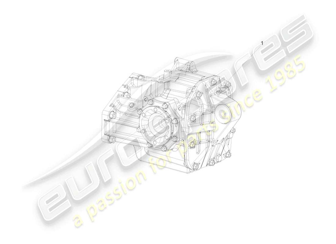 lamborghini murcielago coupe (2002) transmisión final, trasera completa diagrama de piezas