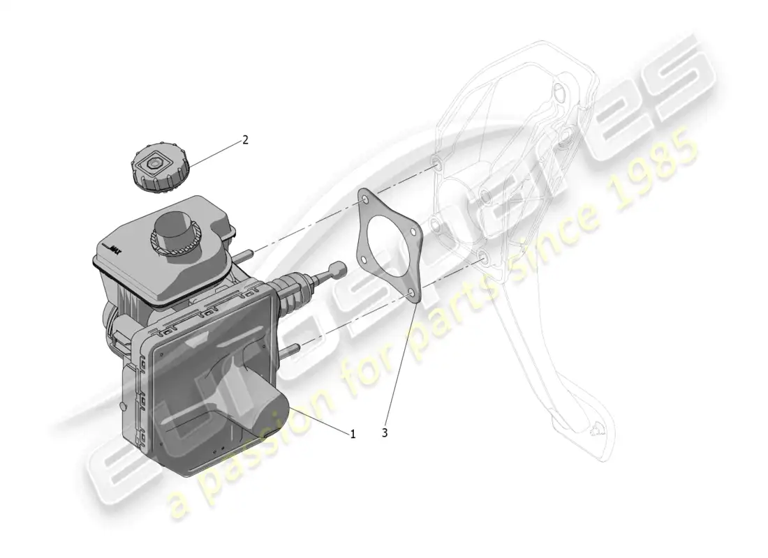 maserati mc20 (2022) brake servo system diagrama de piezas