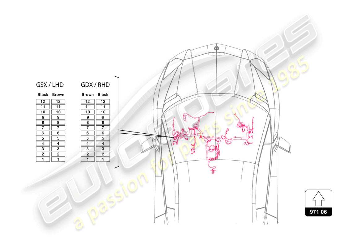lamborghini 2015 (lp720-4 roadster 50) diagrama de piezas de fusibles