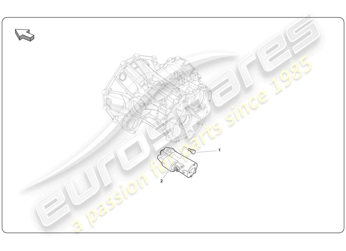 lamborghini super trofeo (2009-2014) motor de arranque diagrama de piezas