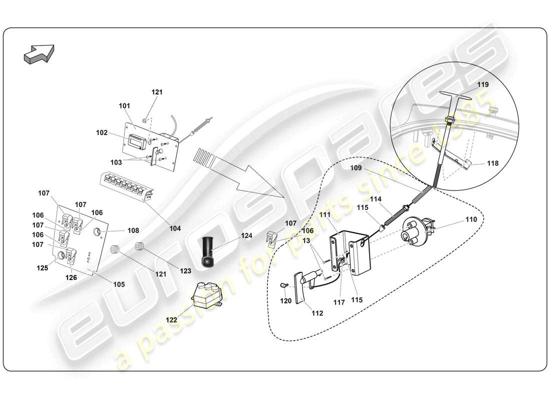 diagrama de pieza que contiene el número de pieza 400867589a