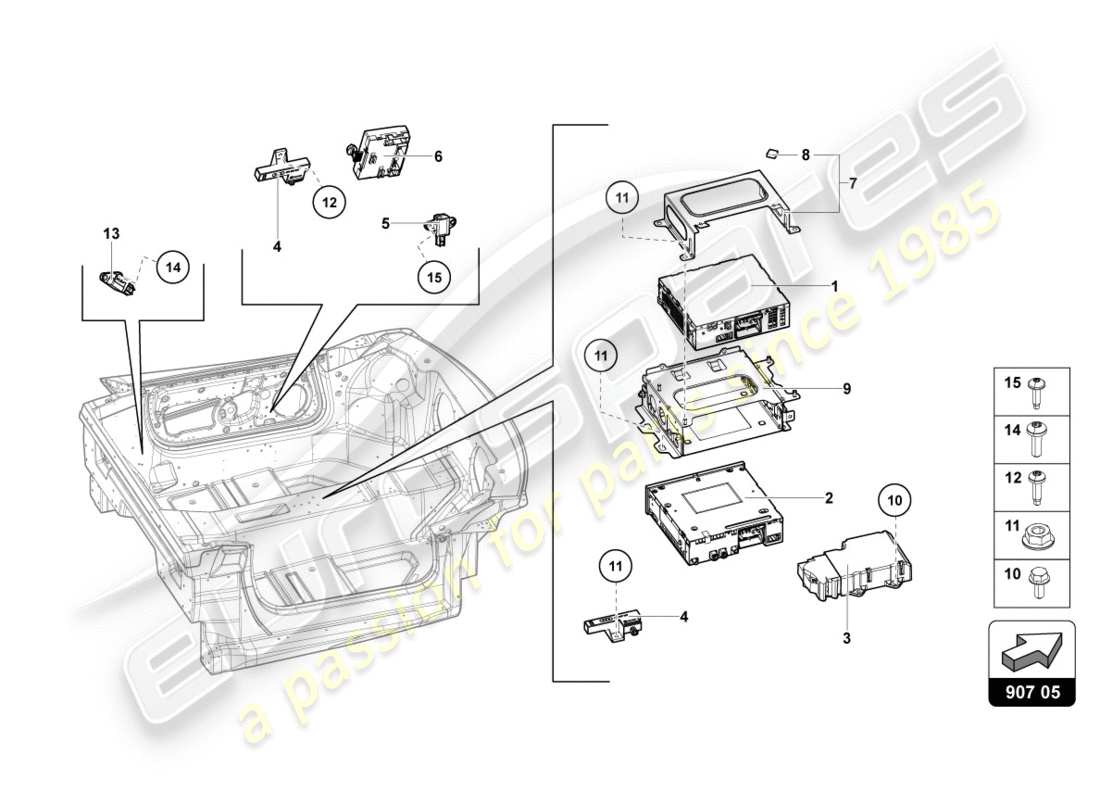 diagrama de pieza que contiene el número de pieza 4g0035061h