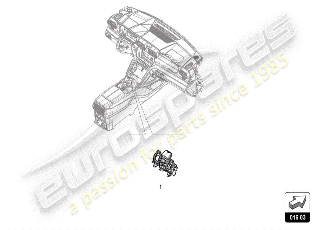 lamborghini urus (accessories) diagrama de piezas de la unidad de impulsión